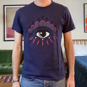 Navy Kenzo Printed Tee